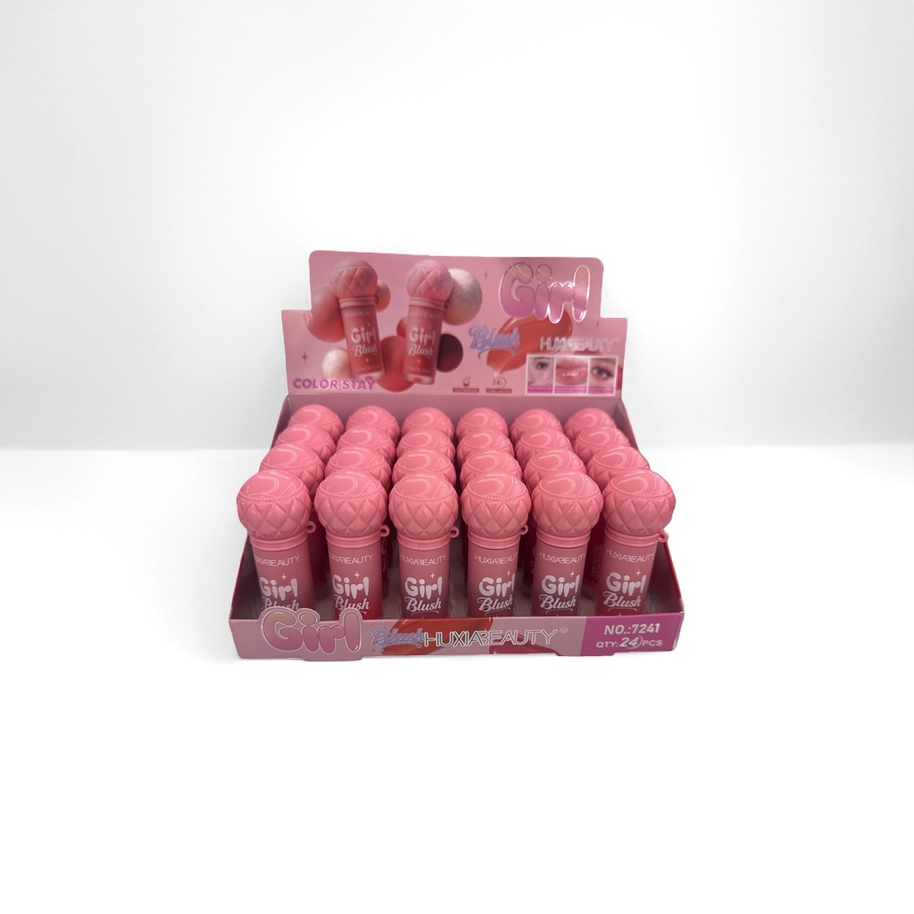 Pink spherical lid cosmetic display box, acrylic transparent storage box, desktop decoration