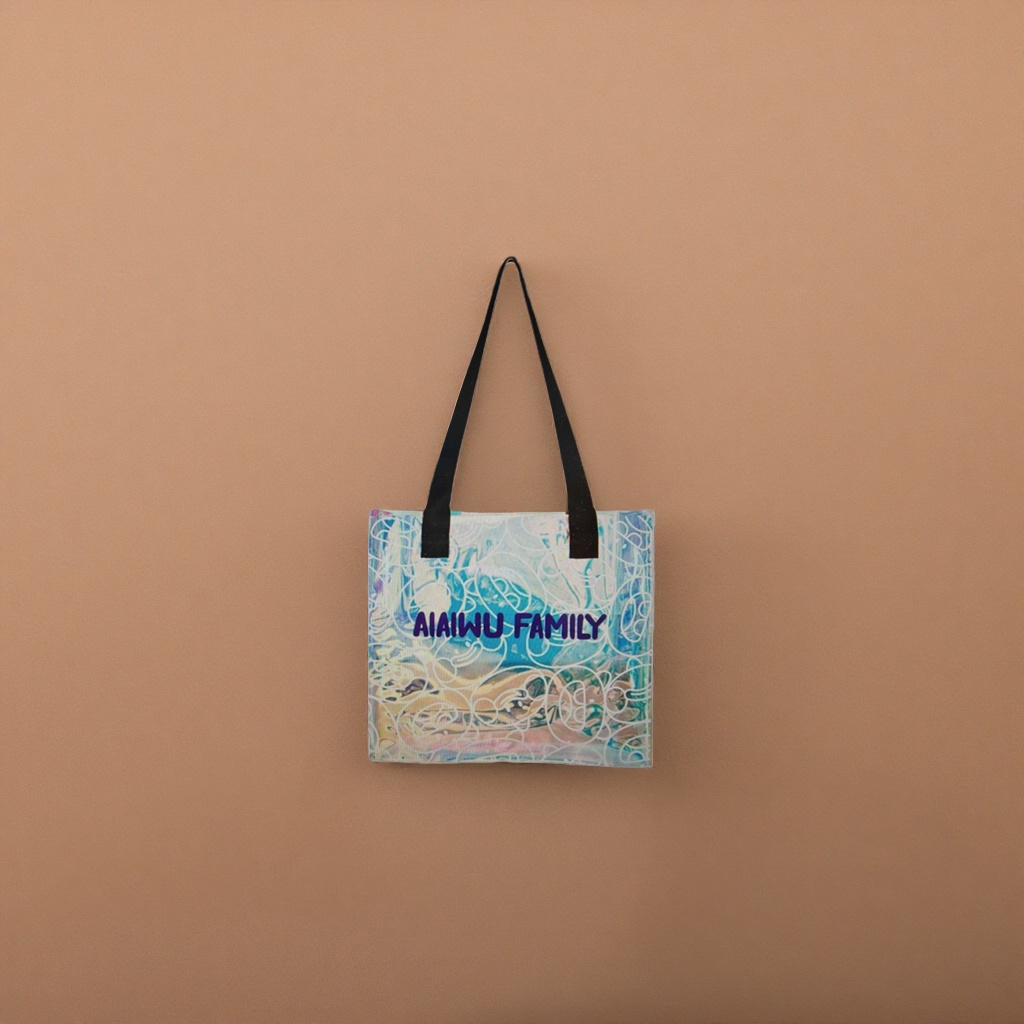 Colorful printed tote bag, large-capacity commuter shopping and casual handbag Application Scenario