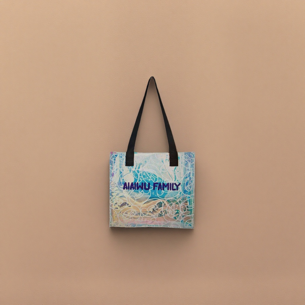 Colorful printed tote bag, large-capacity commuter shopping and casual handbag Specification image