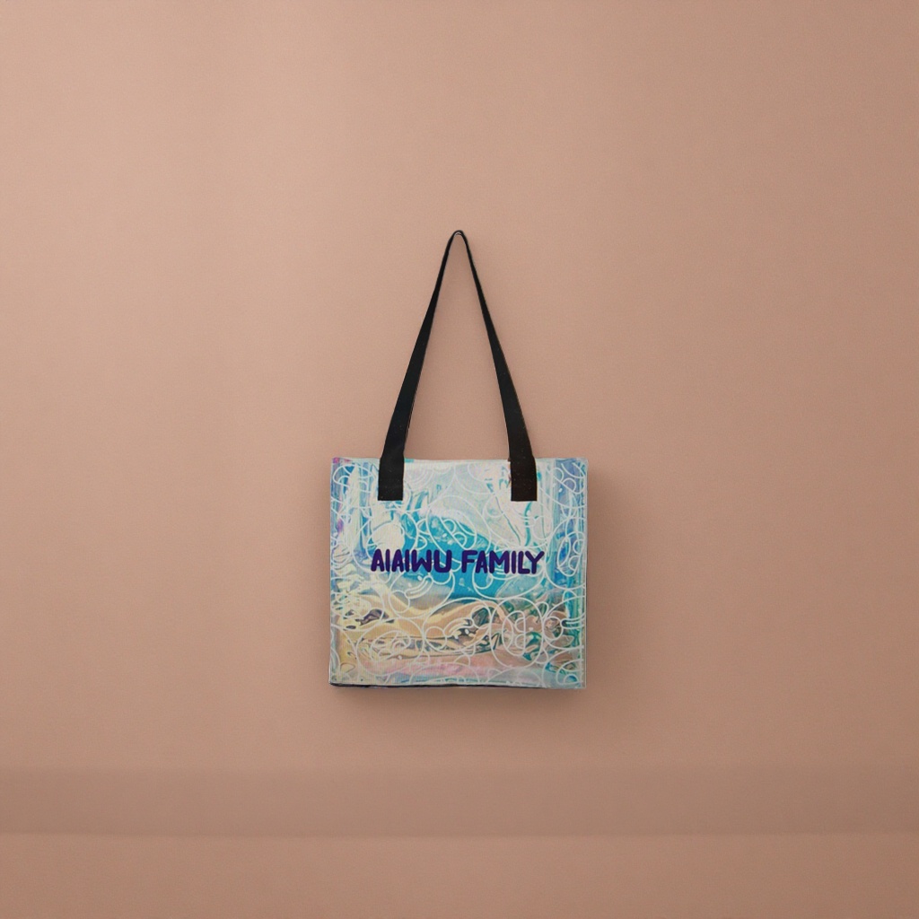 Colorful printed tote bag, large-capacity commuter shopping and casual handbag details Picture