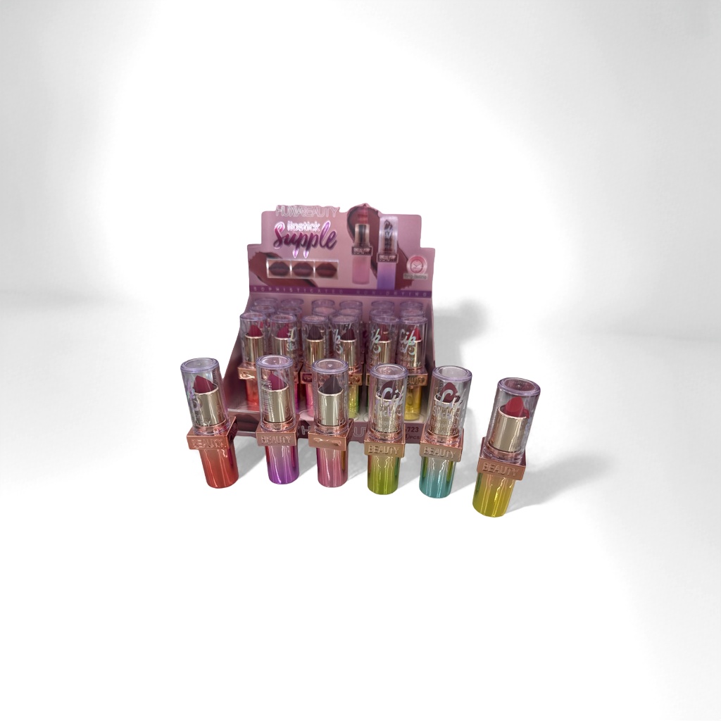 Pink lipstick display stand, acrylic cosmetics display stand, desktop storage stand Application Scenario