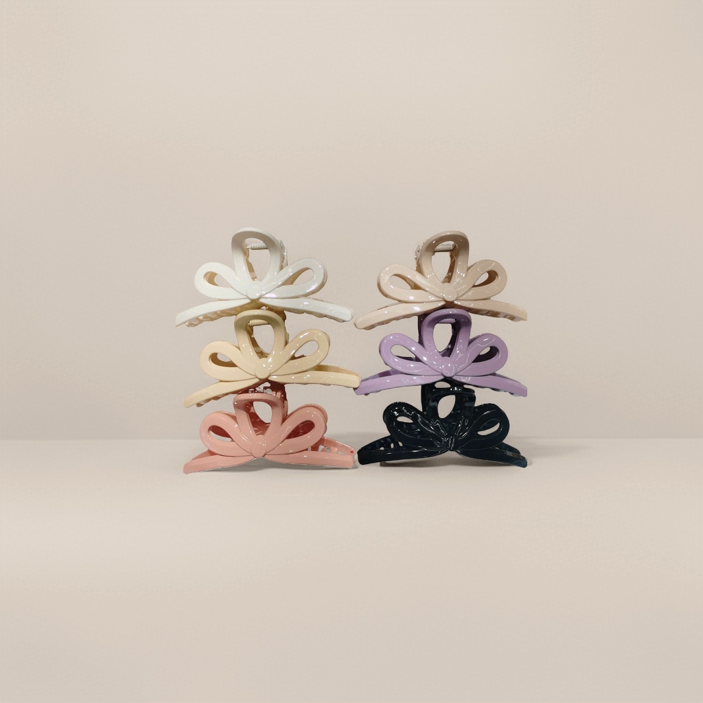 Colorful bow hair clips, cute headwear for girls, sweet style small hair clips Application Scenario