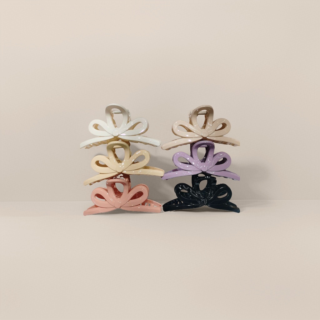 Colorful bow hair clips, cute headwear for girls, sweet style small hair clips Specification image