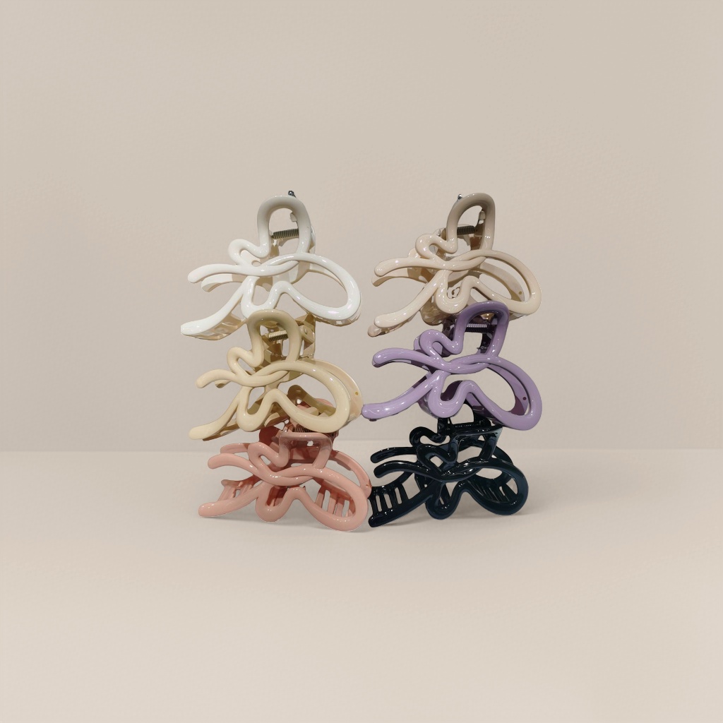 Colorful wavy hair clips are fashionable, simple and versatile, suitable for both girls and adults Specification image
