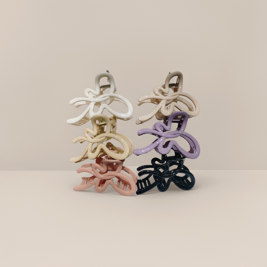 Colorful wavy hair clips are fashionable, simple and versatile, suitable for both girls and adults details Picture