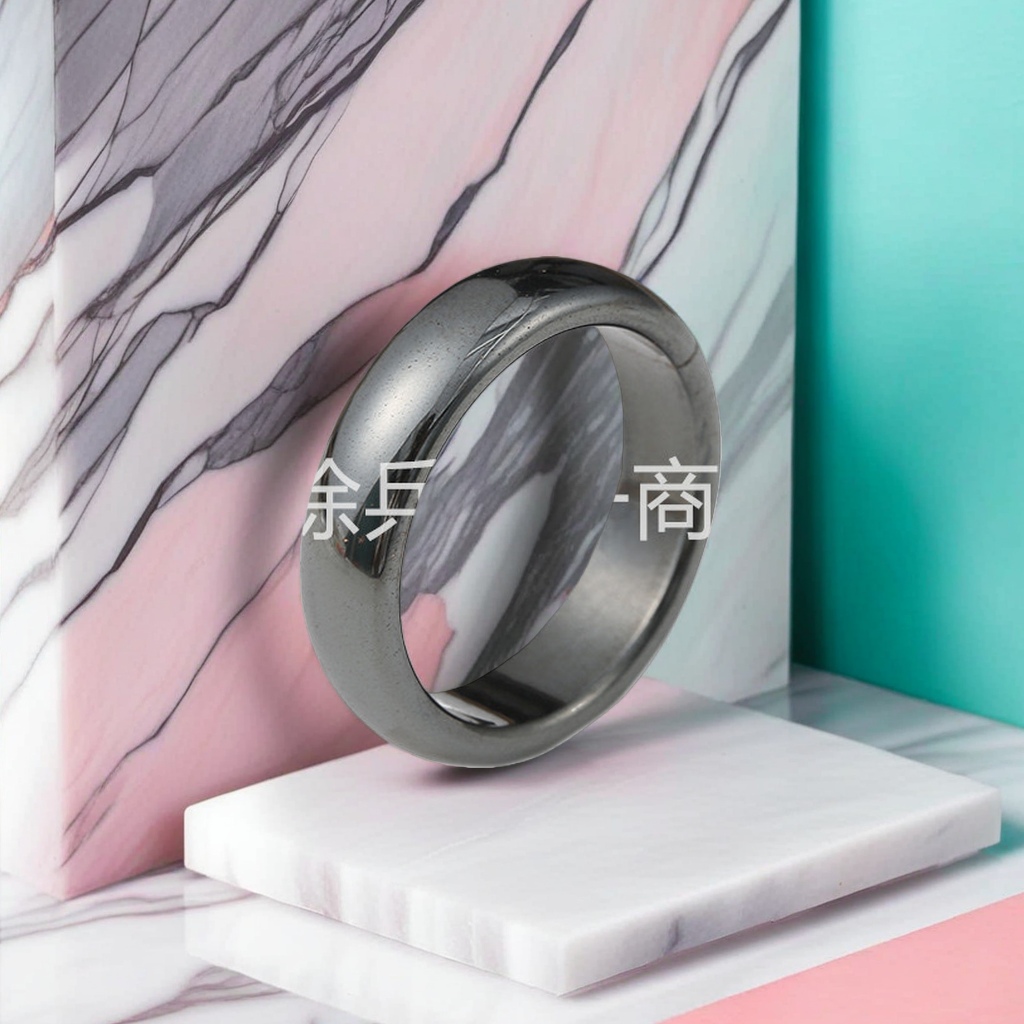黑色金属戒指 时尚简约百搭男士女士通用