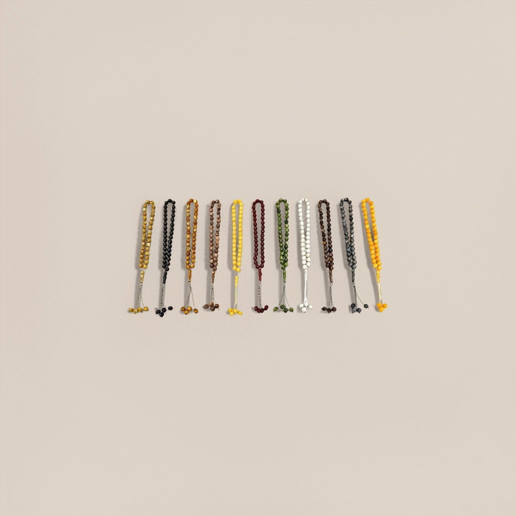 彩色珠串念珠十色圆珠手串14mm*14mm约37cm重60g