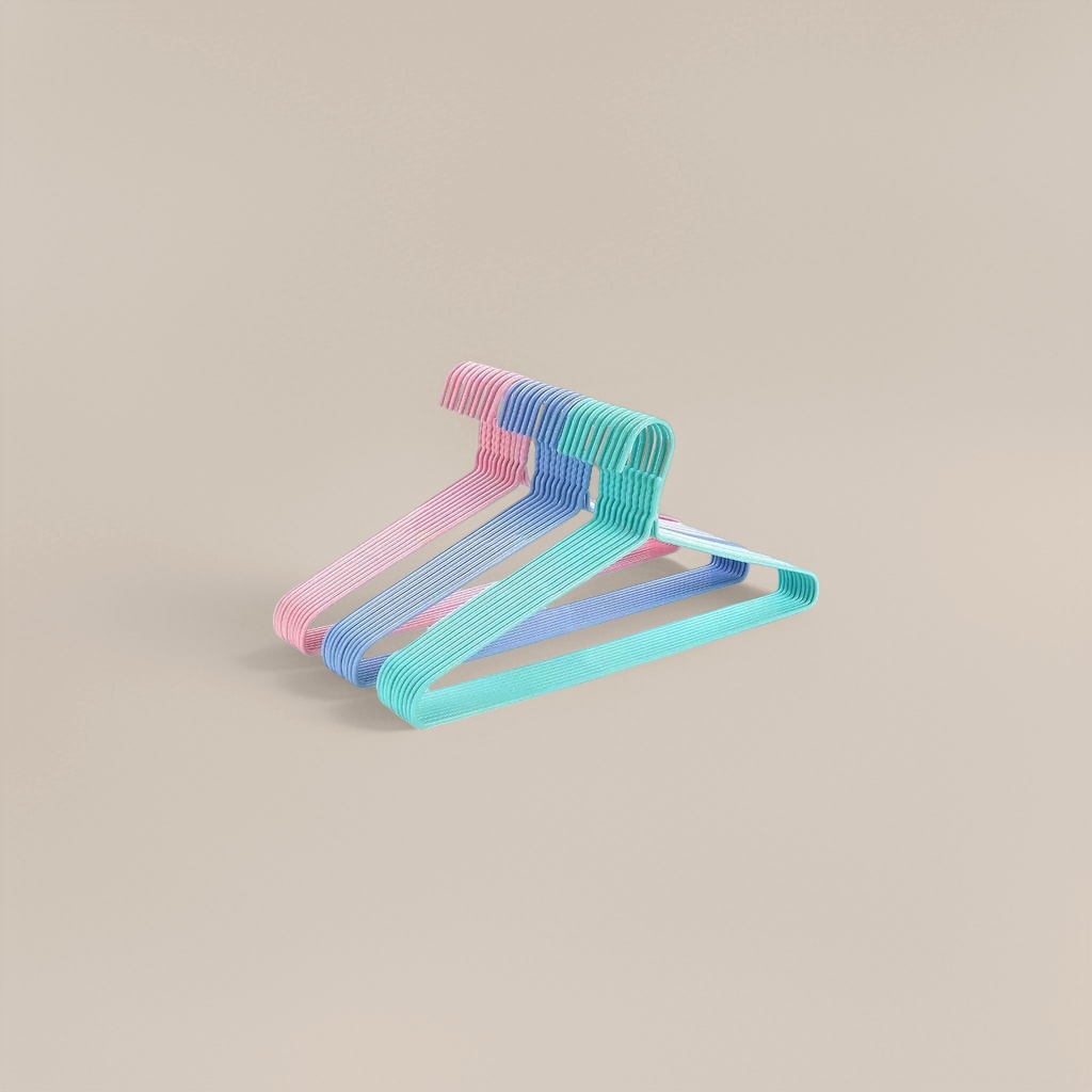 Colorful striped coat hanger, home anti-slip thickened multi-functional hanger, simple Nordic style details Picture