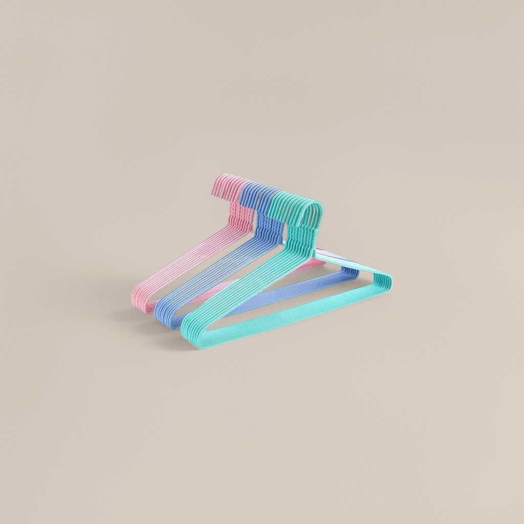 Colorful striped coat hanger, home anti-slip thickened multi-functional hanger, simple Nordic style Application Scenario