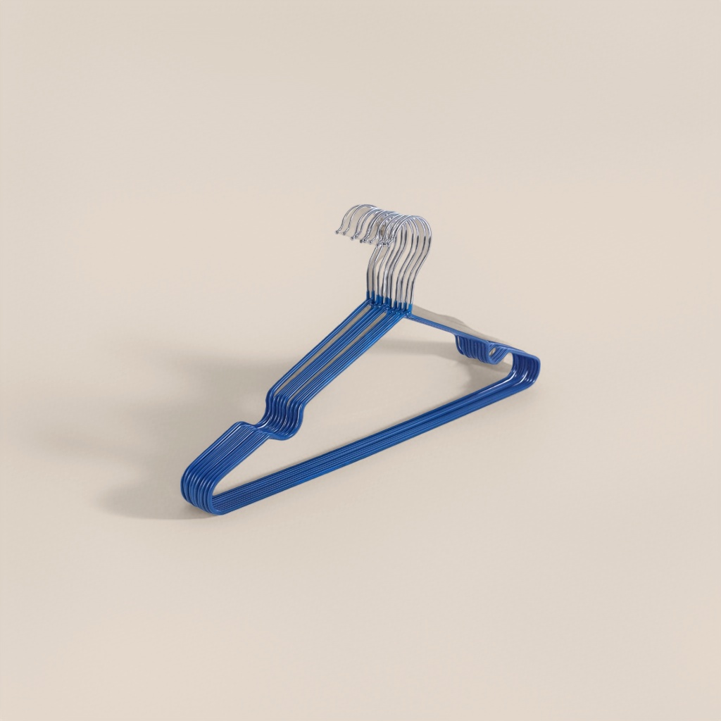 Blue plastic anti-slip hanger, thickened load-bearing household storage hanger Specification image