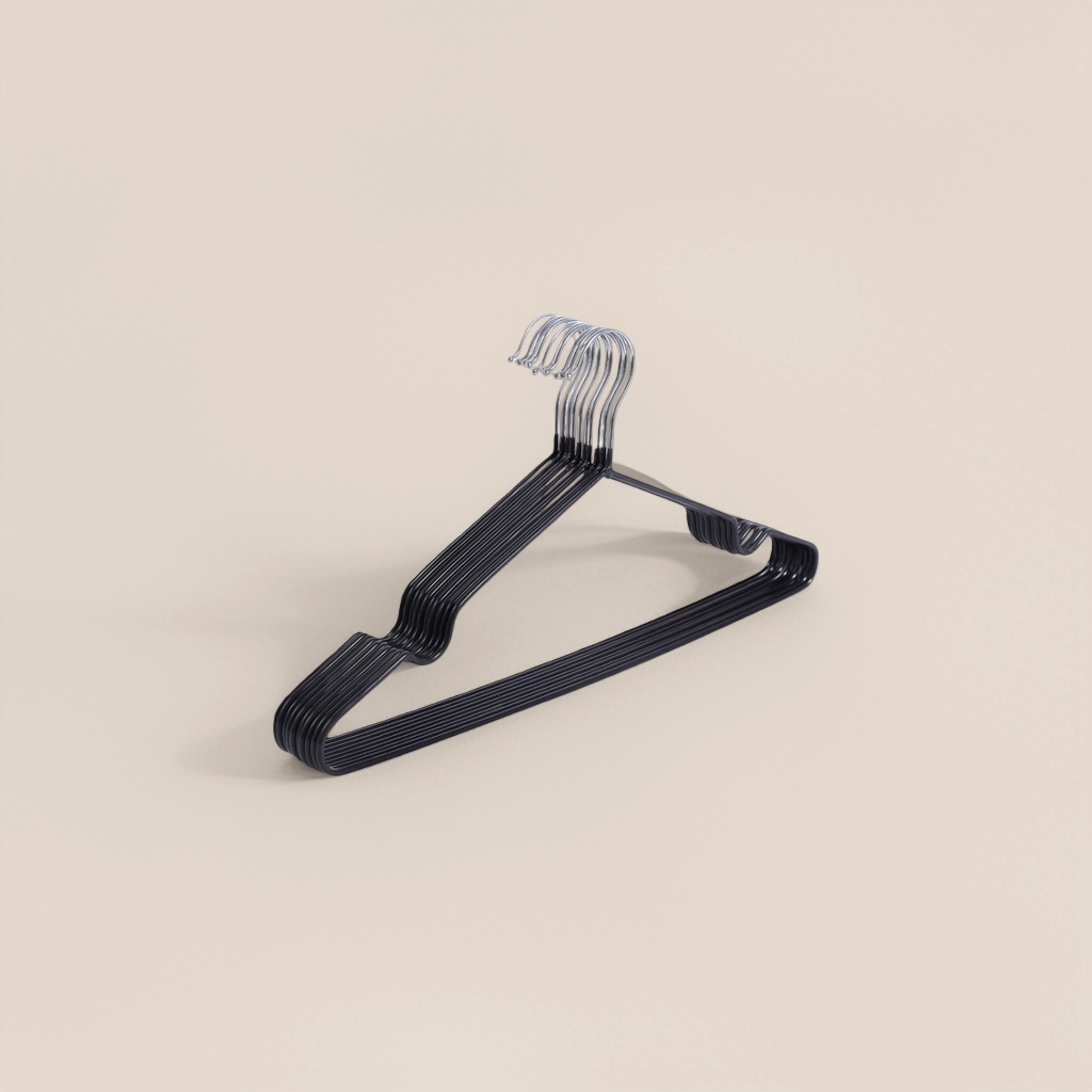 Black thickened anti-slip hanger, a household multi-functional load-bearing hanger Application Scenario
