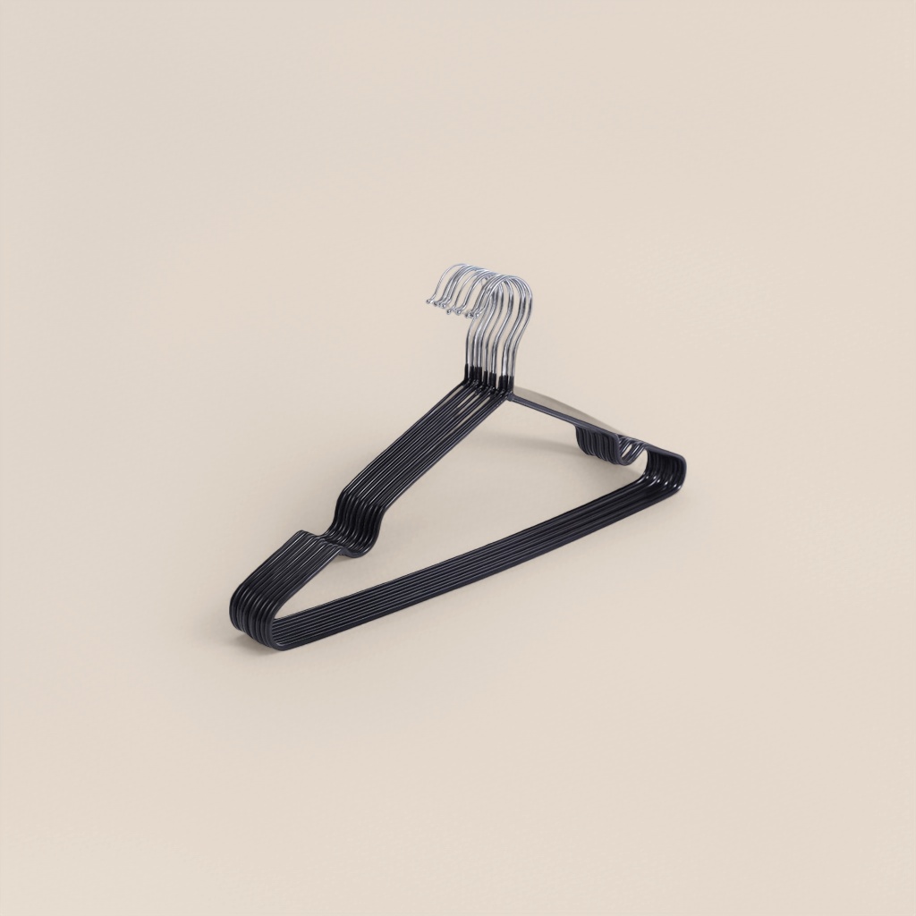 Black thickened anti-slip hanger, a household multi-functional load-bearing hanger details Picture
