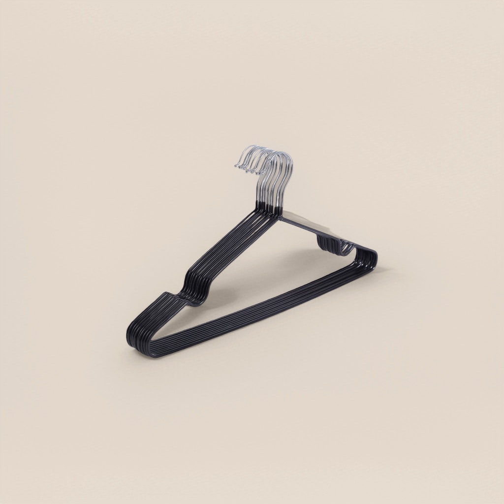 Black thickened anti-slip hanger, a household multi-functional load-bearing hanger