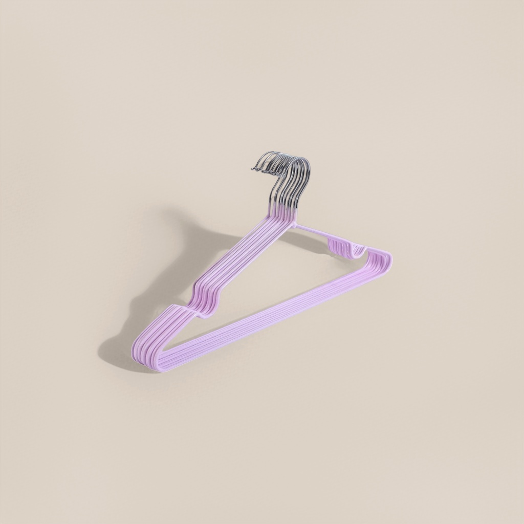 A simple and elegant Nordic-style bright purple hanger for home use, with a load-bearing, anti-slip and multi-functional design