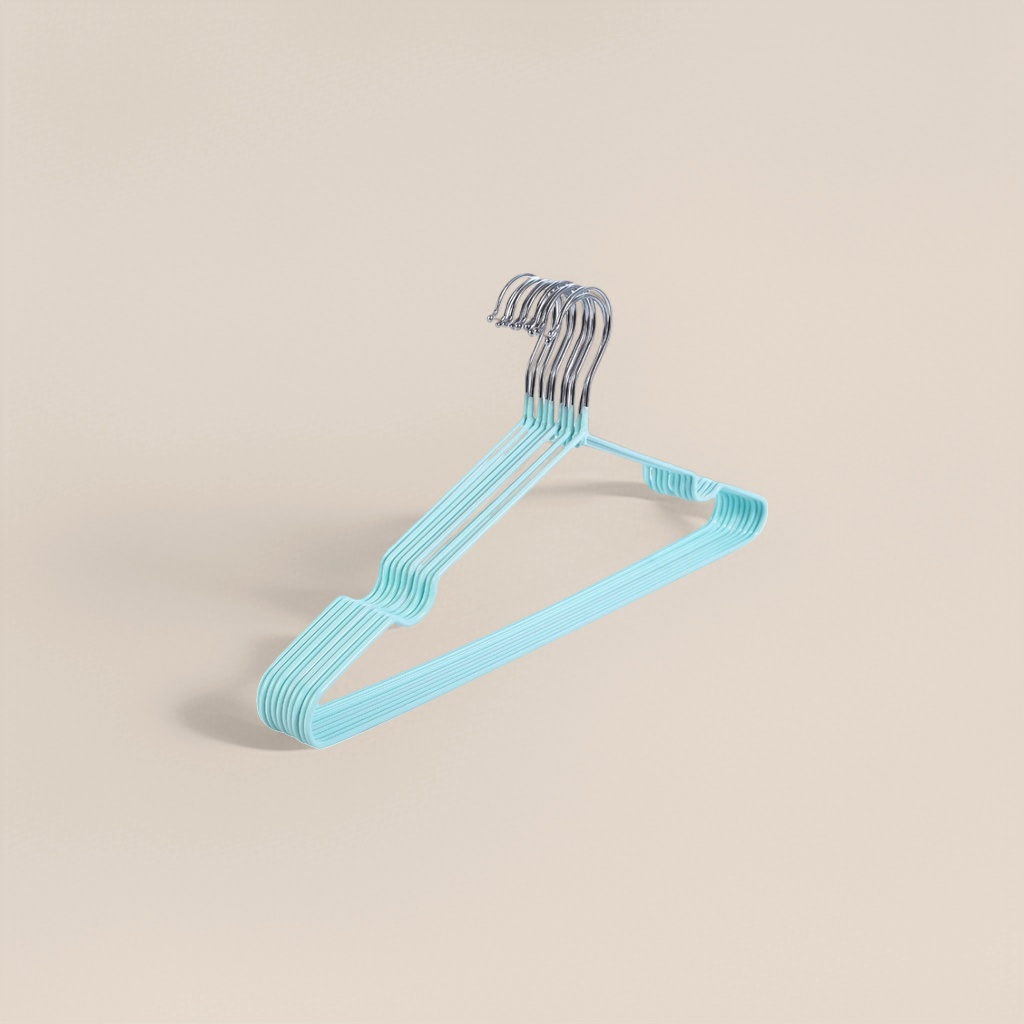 The Nordic-style green coat hanger is a simple, modern and highly load-bearing household hanger without the need for drilling