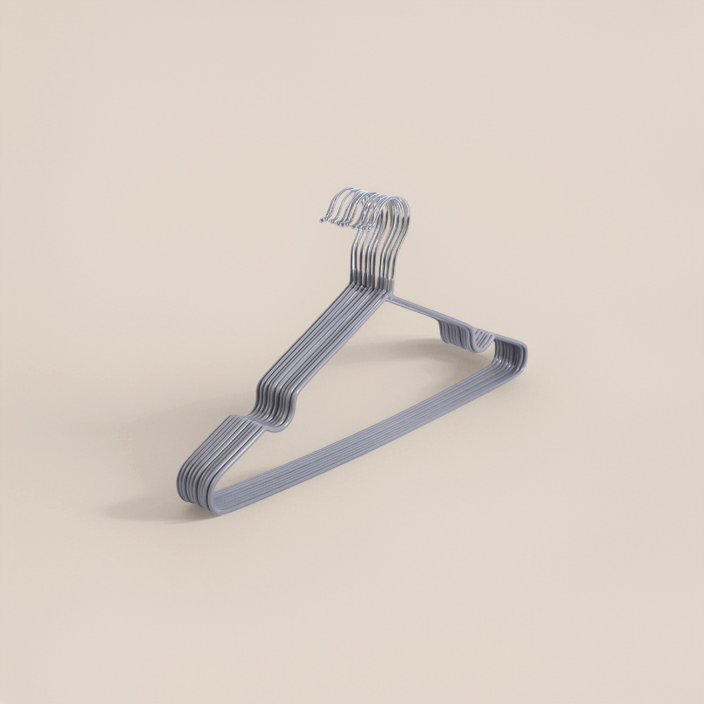 Grey thickened anti-slip clothes hanger, a household multi-functional load-bearing clothes drying rack Specification image