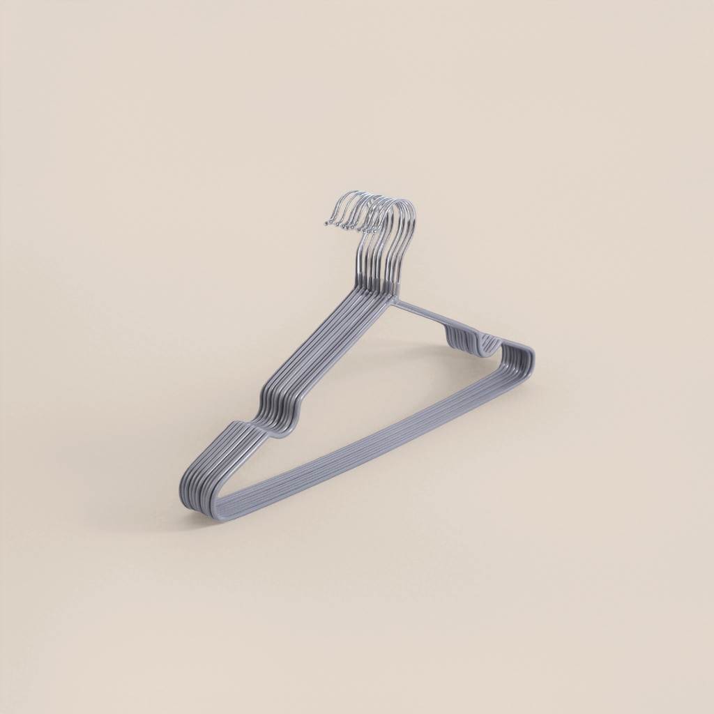 Grey thickened anti-slip clothes hanger, a household multi-functional load-bearing clothes drying rack details Picture