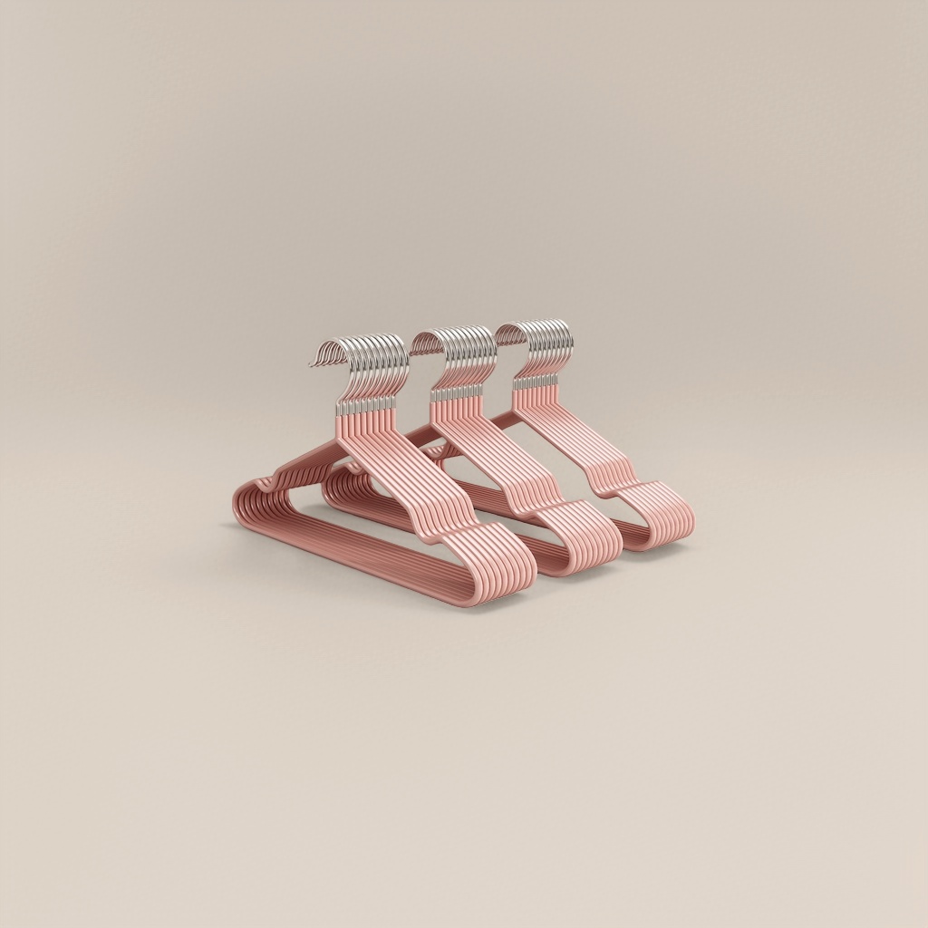Pink anti-slip hanger, thickened load-bearing household storage hanger Application Scenario