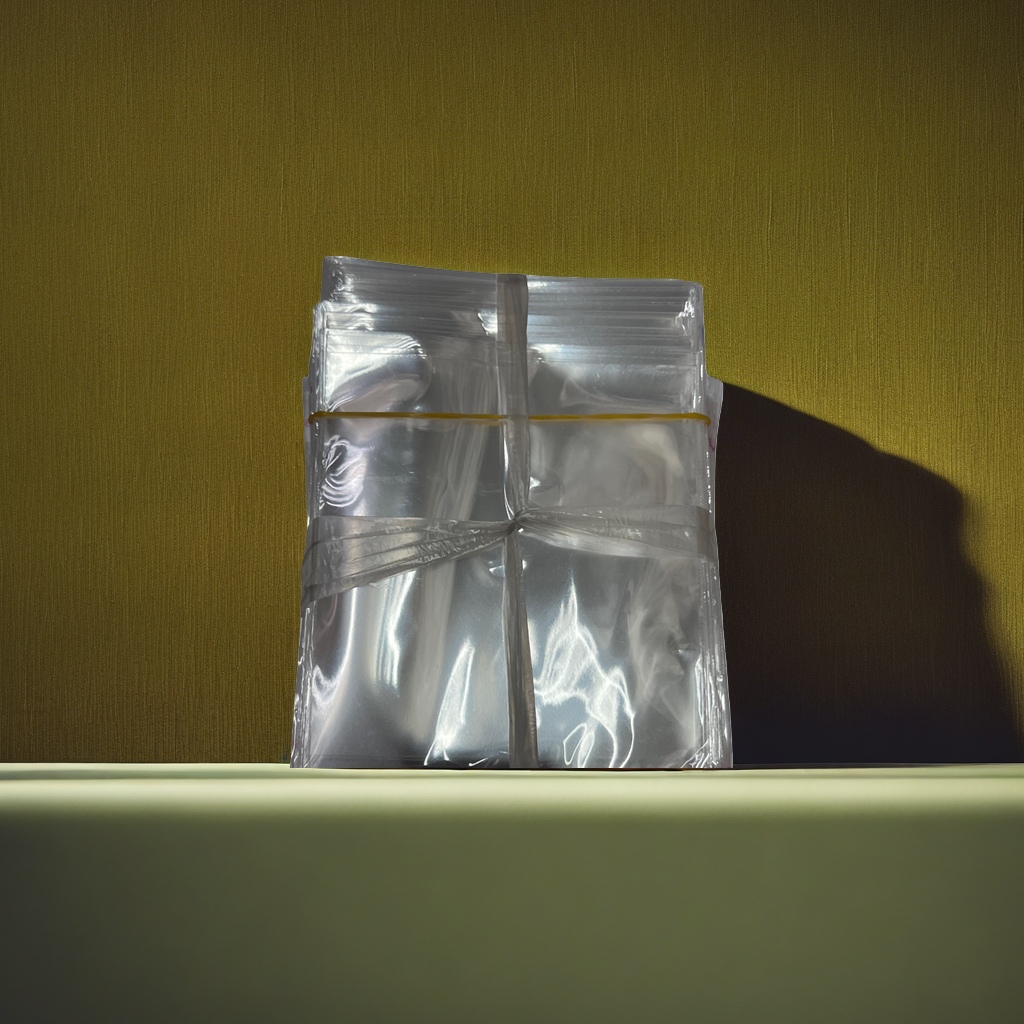 透明塑料袋堆叠捆扎用加厚防撕拉伸袋50只装