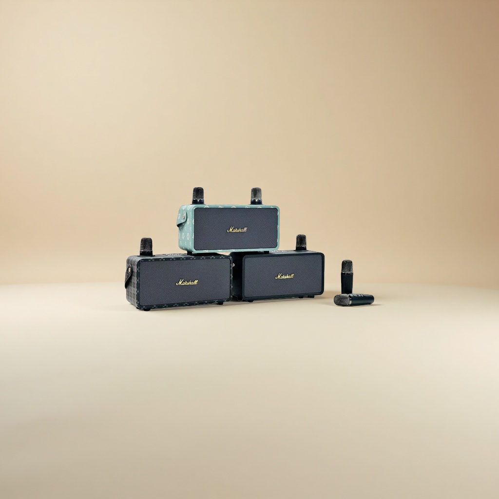 Marshall green and black speaker combination + portable Bluetooth speaker for high-fidelity sound effect Specification image