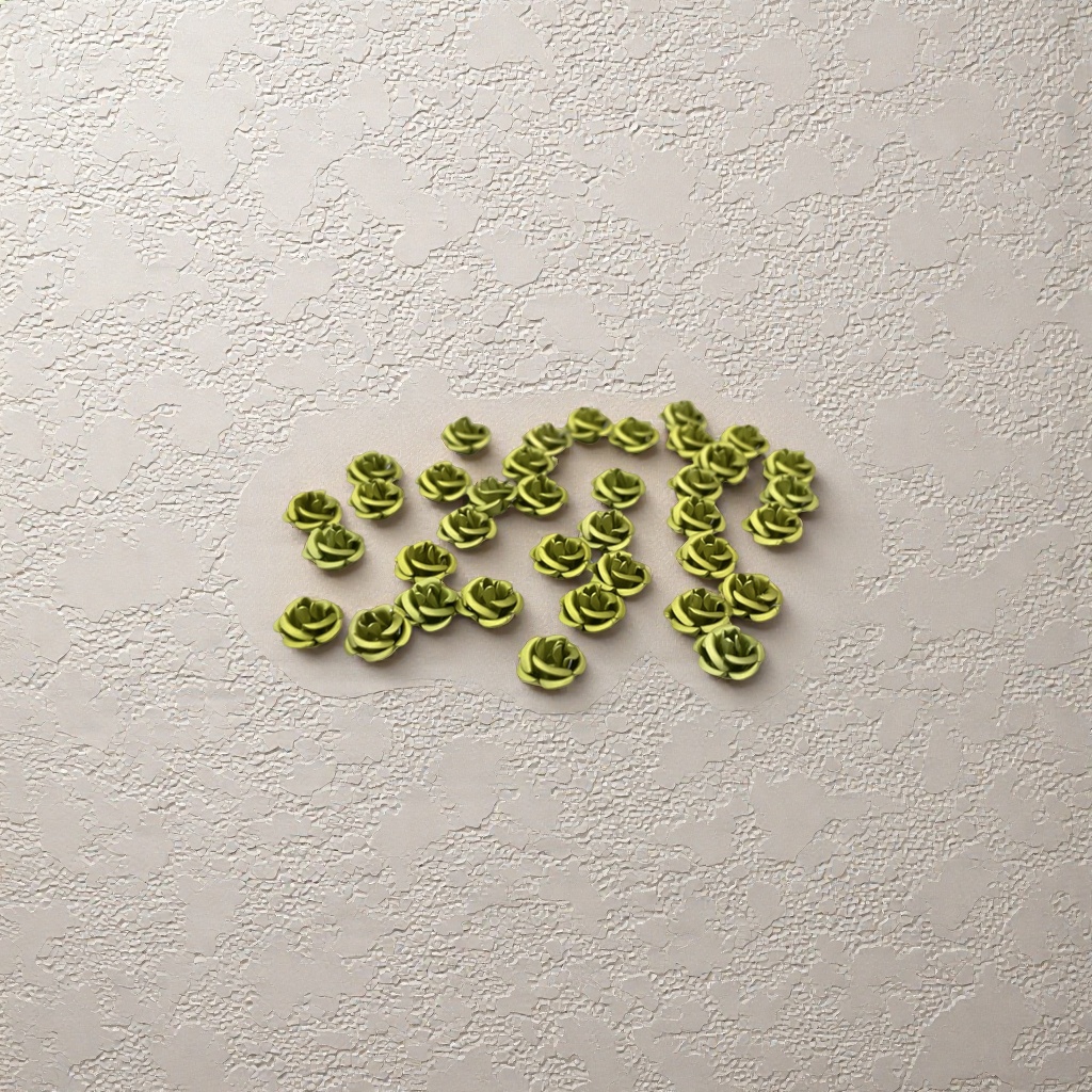 Green rose floral decorations, handcrafted three-dimensional simulation floral art home ornaments Application Scenario