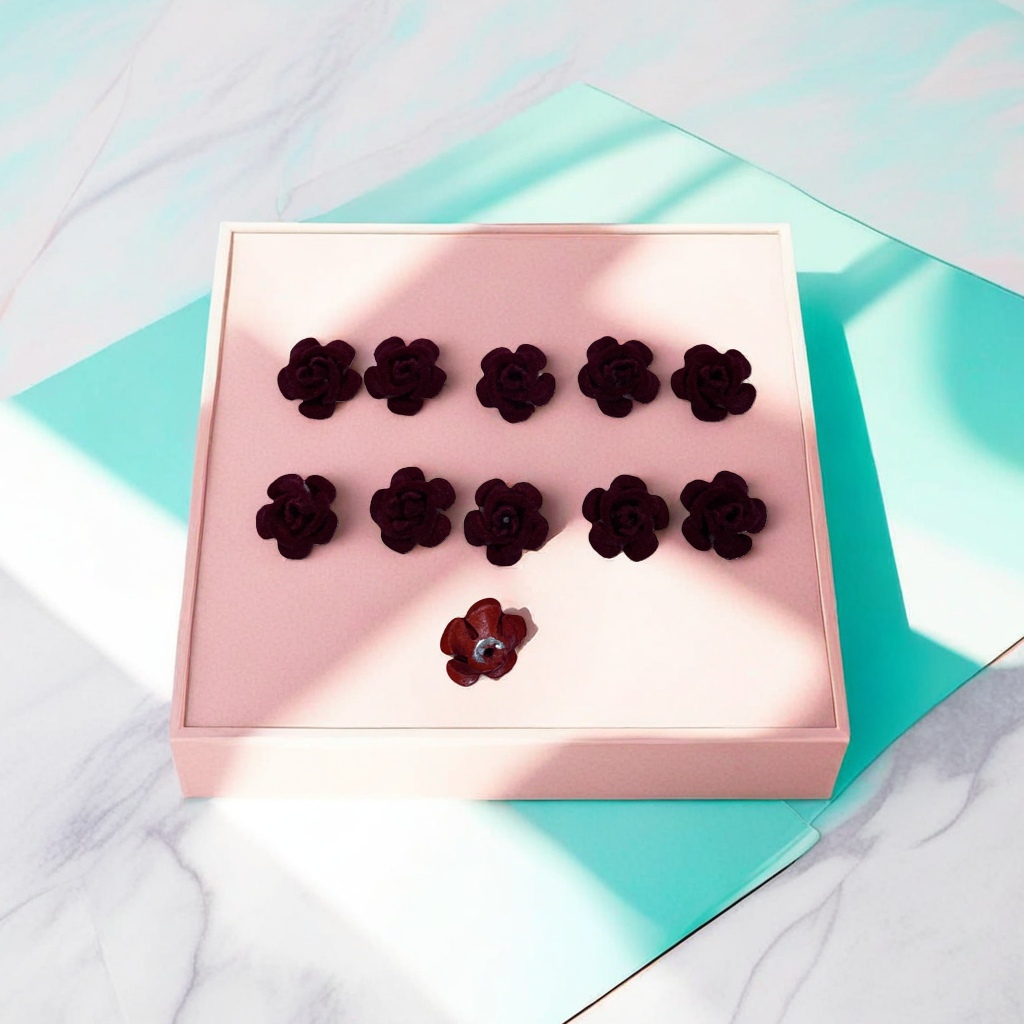 Deep red velvet flower decorative items for home decoration, suitable for festival and wedding arrangements