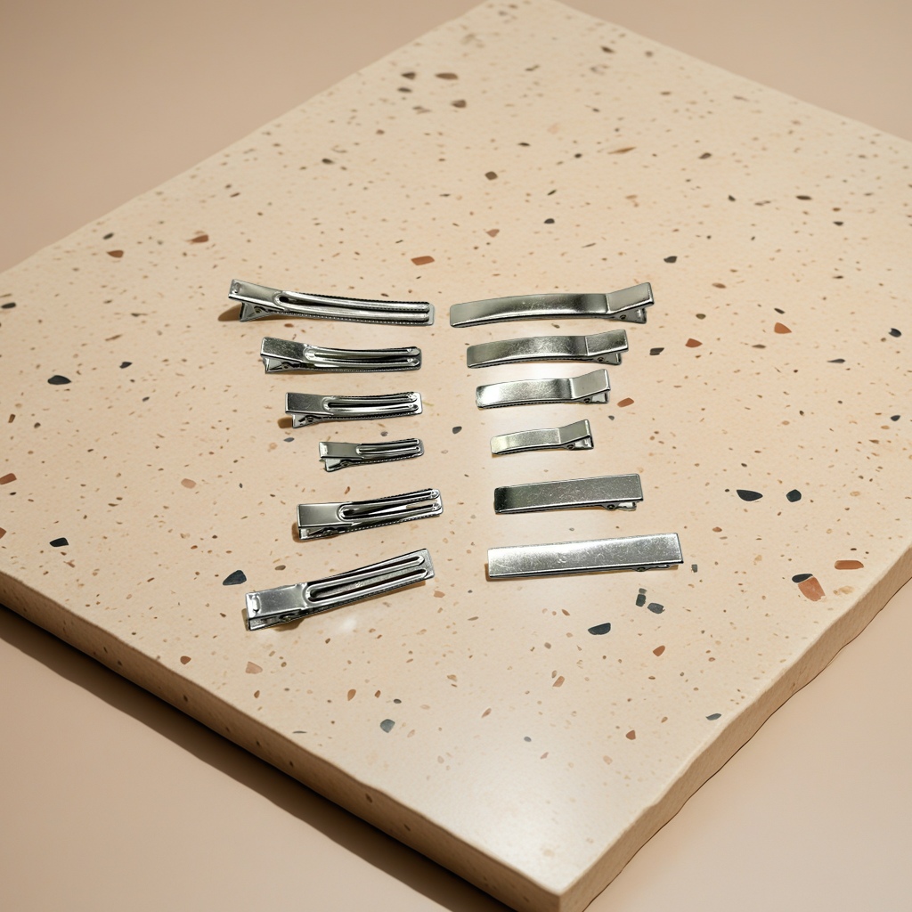 Silver metal hair clips, anti-slip and durable large clips, suitable for daily commuting Application Scenario