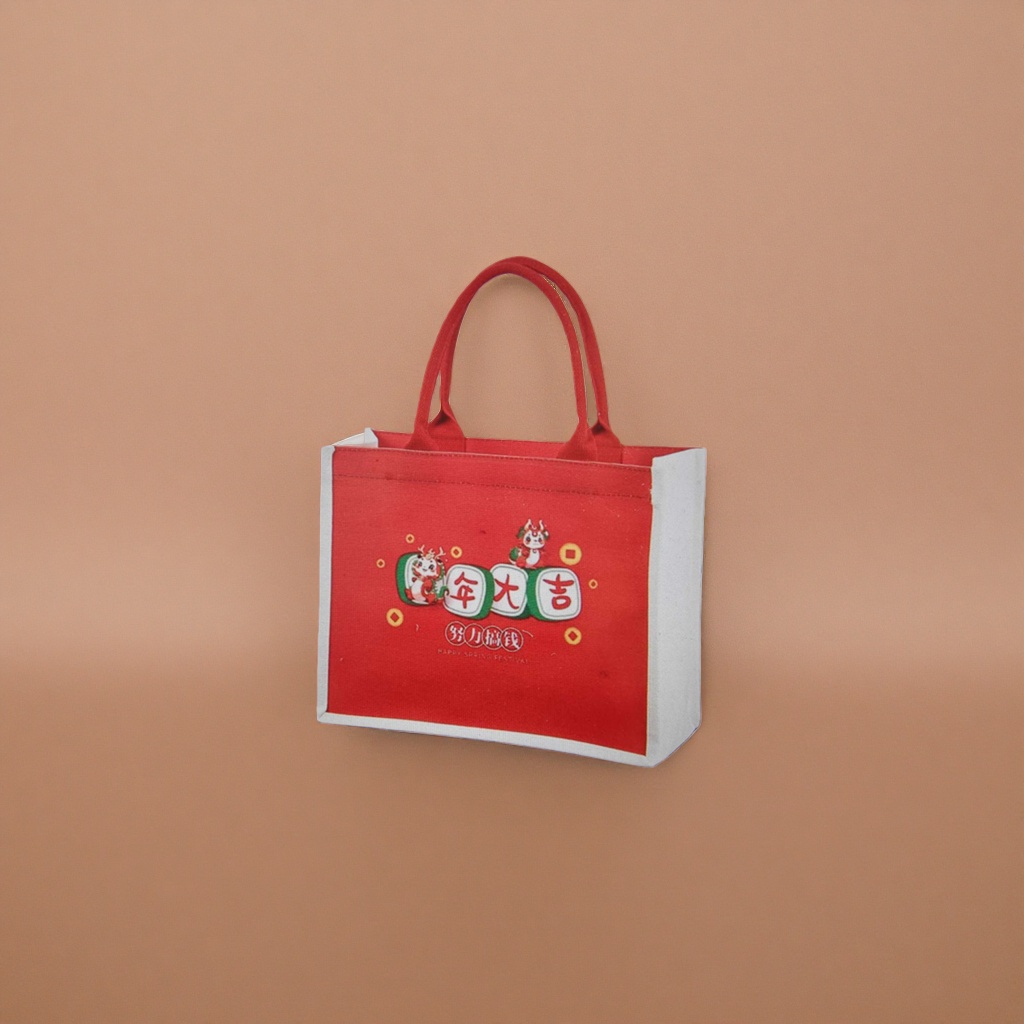 Bolsa de transporte roja papel kraft engrosado acompañante de reunión de negocios bolsa de regalo de mano para llevar Application Scenario