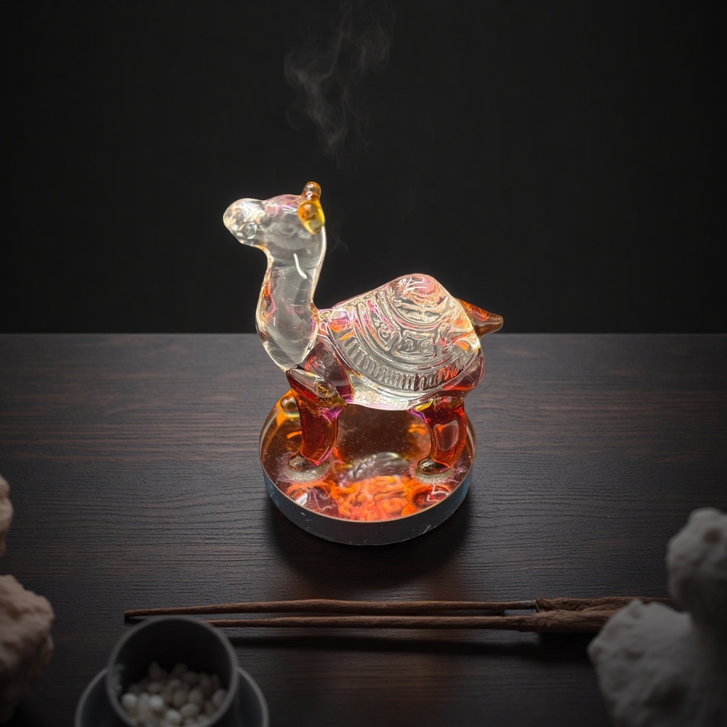 水晶工艺品水晶骆驼家居装饰摆件天然水晶礼品细节图
