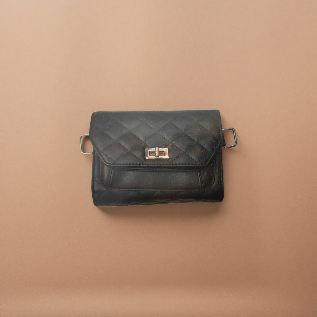 Black diamond-patterned mini handbag for women, fashionable and versatile, single-shoulder crossbody mini handbag Specification image