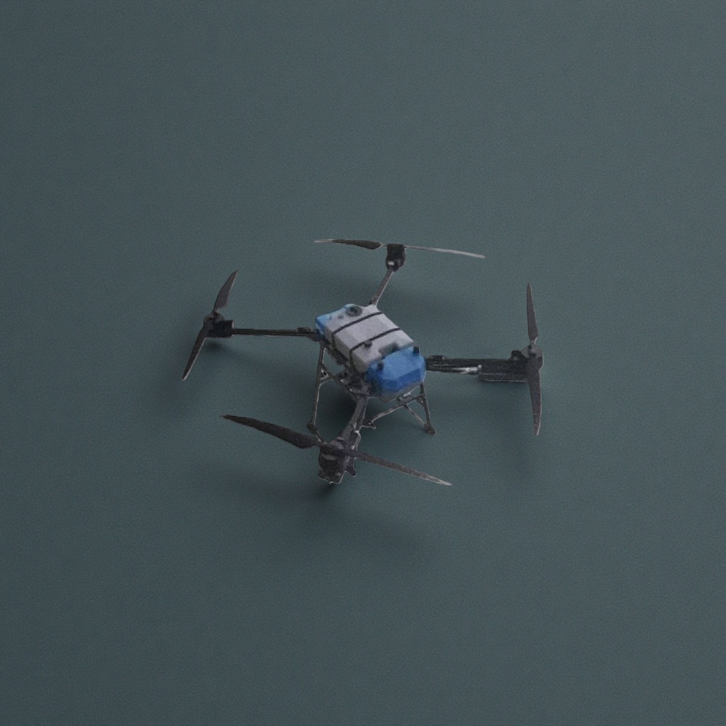 The blue payload quadcopter drone features high-definition aerial photography, stable flight and strong endurance