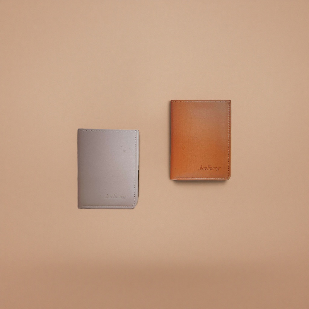 Pink and orange dual-color leather ladies' wallet, fashionable, simple, large-capacity, short style Application Scenario