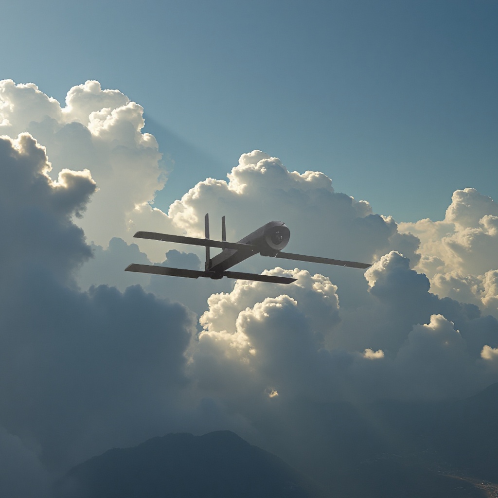 Black X15 long-wing unmanned aerial vehicle for mountain and grassland aerial photography details Picture