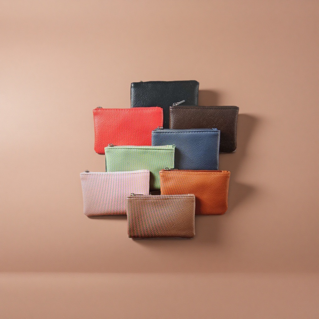 Colorful texture coin purse set, multi-functional, compact and portable storage for women details Picture