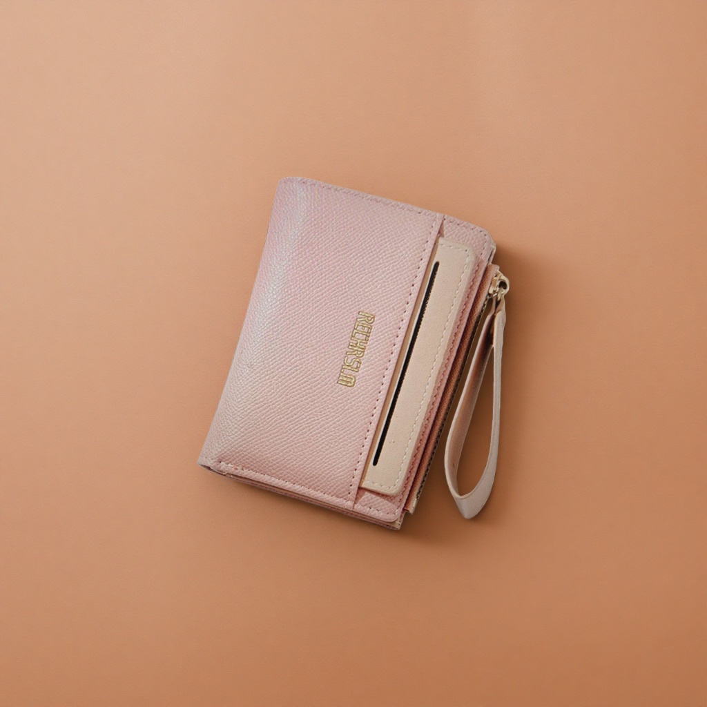 The pink small wallet for women is simple and fashionable. It is small and portable Specification image