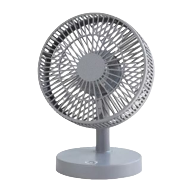 Grey desktop fan, silent and energy-saving, small desktop fan for home and office use Item Picture