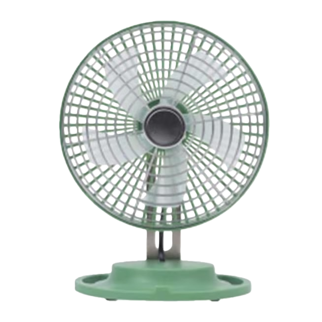 Green small table fan, home silent and energy-saving desktop fan, USB charging, portable and mini Item Picture
