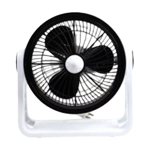 Black silent floor fan, household high-wind energy-saving oscillating fan Item Picture