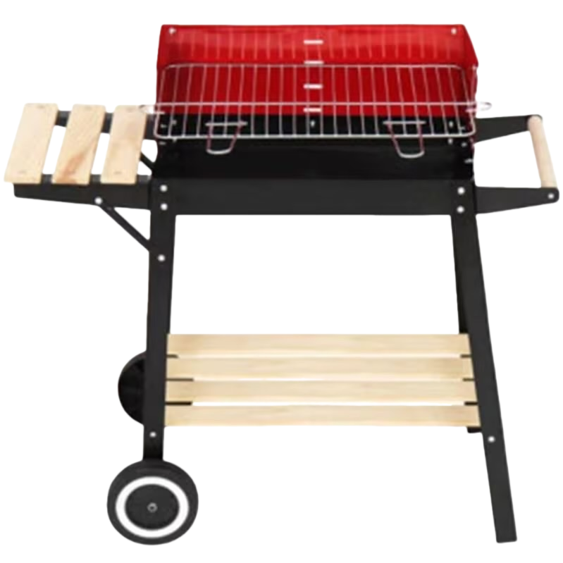 Red grill, outdoor portable barbecue grill, stainless steel barbecue grill, barbecue accessories Item Picture