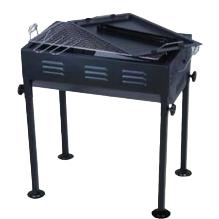 Black portable stainless steel barbecue grill, home outdoor camping barbecue grill Item Picture