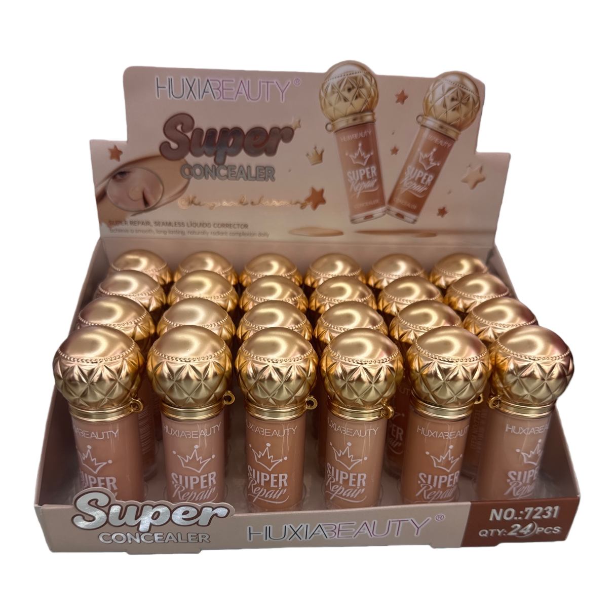 The golden bottle cap concealer is light, long-lasting and naturally covers blemishes Item Picture