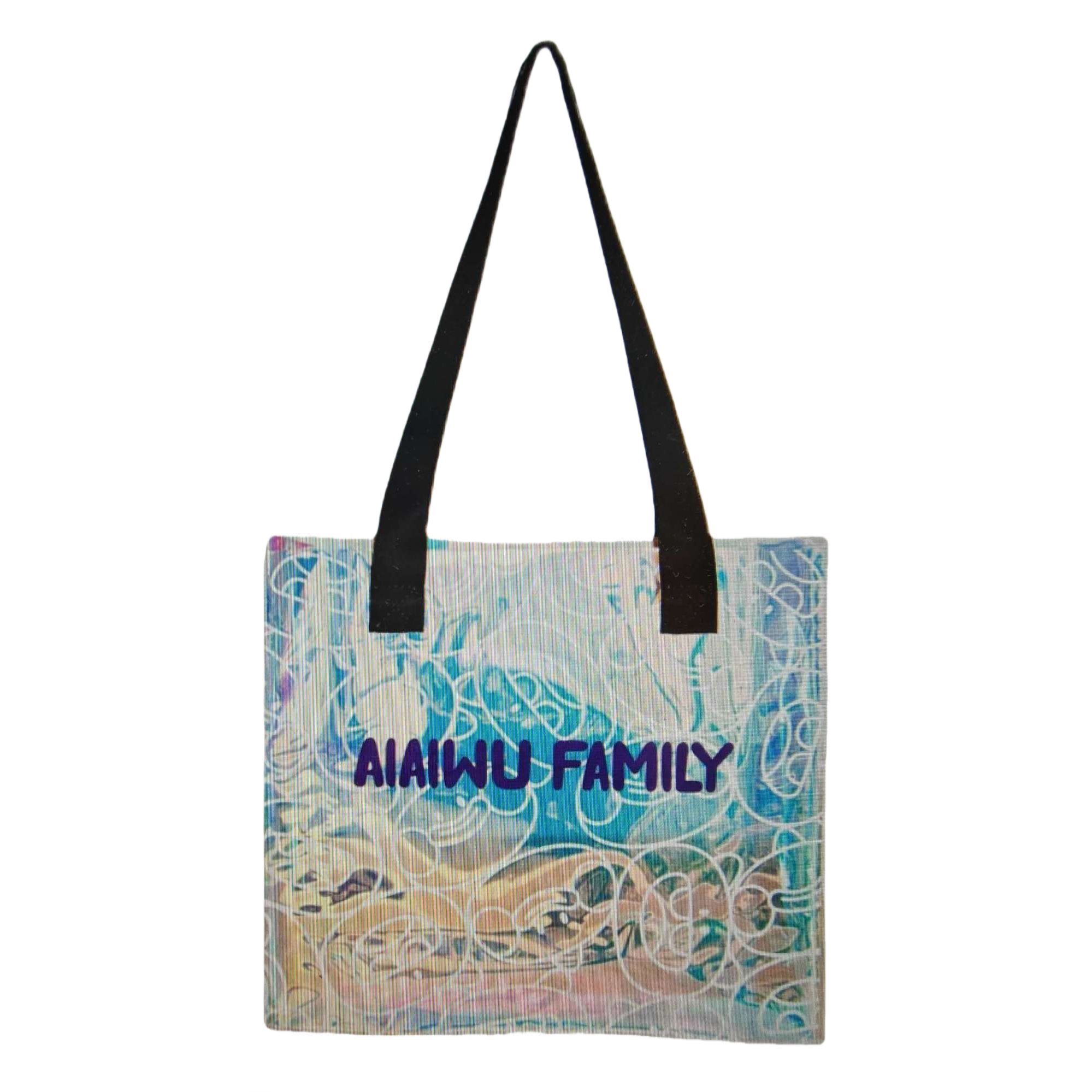 Colorful printed tote bag, large-capacity commuter shopping and casual handbag Item Picture