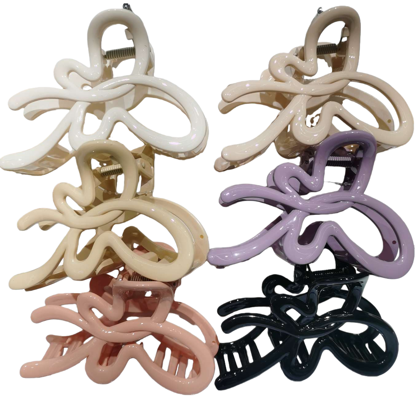 Colorful wavy hair clips are fashionable, simple and versatile, suitable for both girls and adults Item Picture