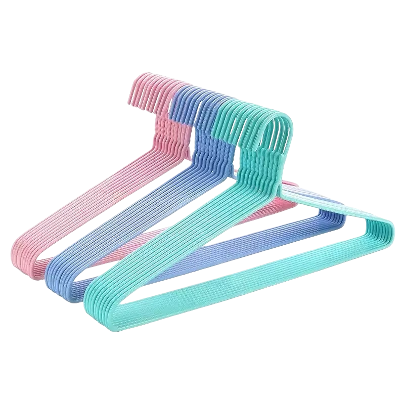 Colorful striped coat hanger, home anti-slip thickened multi-functional hanger, simple Nordic style Item Picture
