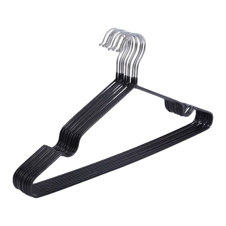 Black thickened anti-slip hanger, a household multi-functional load-bearing hanger Item Picture