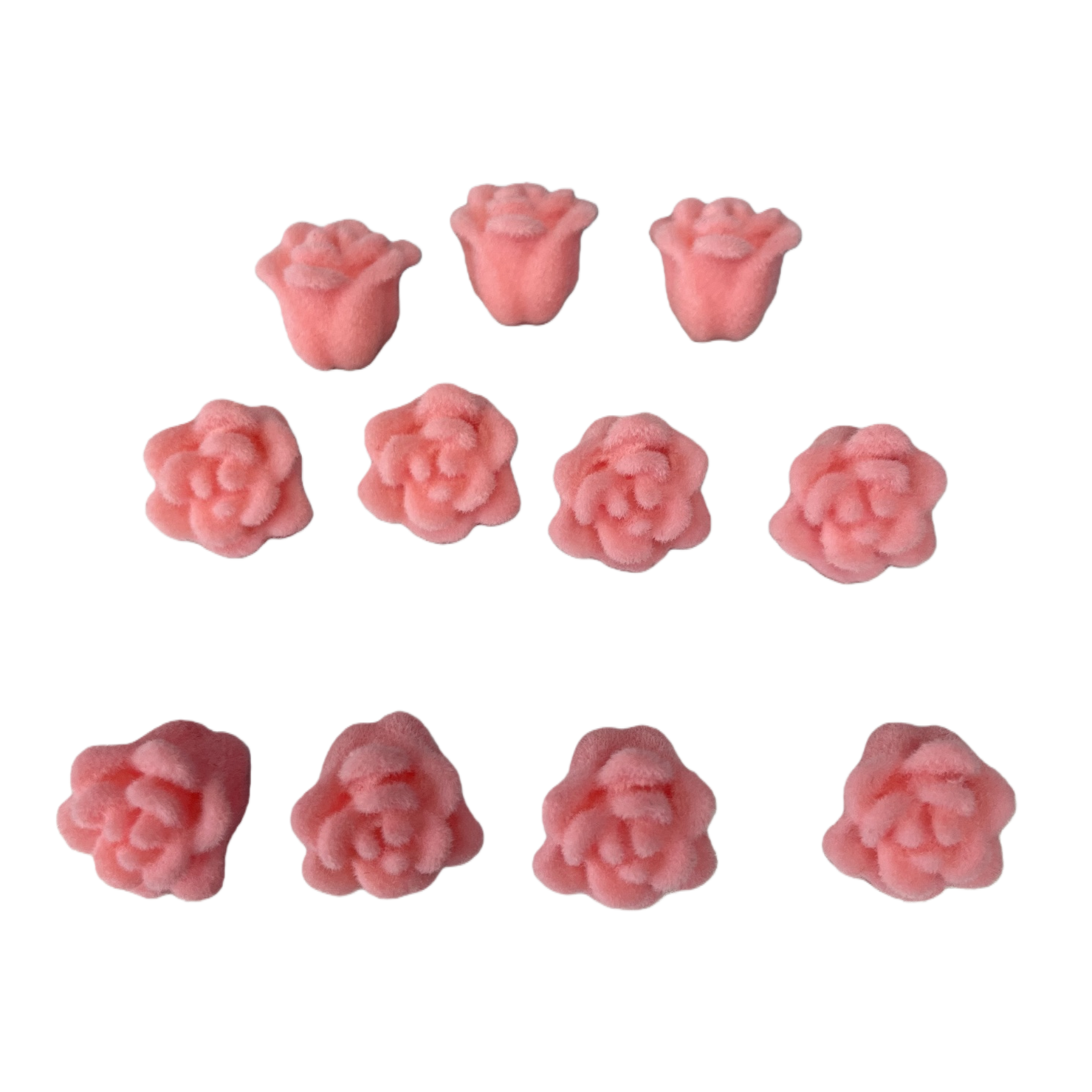 Pink plush flower-decorated fabric home furnishings Item Picture