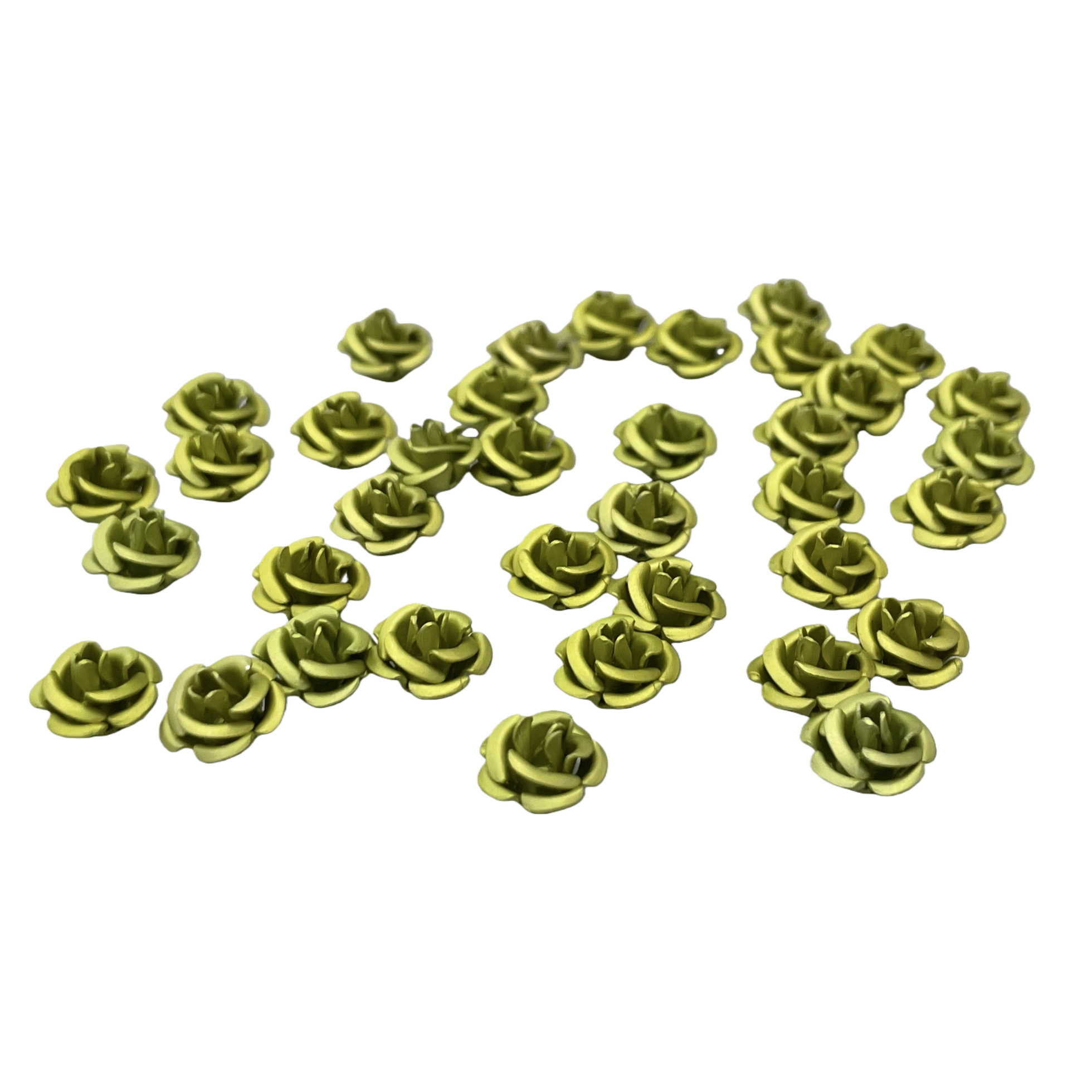 Green rose floral decorations, handcrafted three-dimensional simulation floral art home ornaments Item Picture