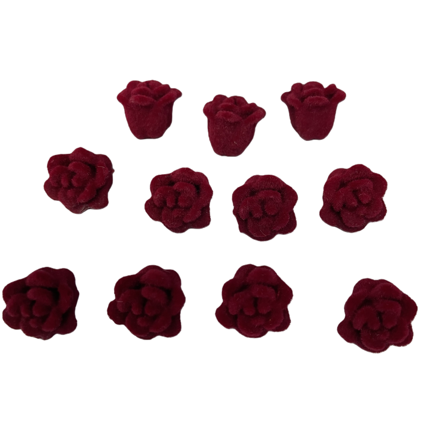The wine-red velvet flower hair accessory is a ladies' headwear with a sweet style Item Picture