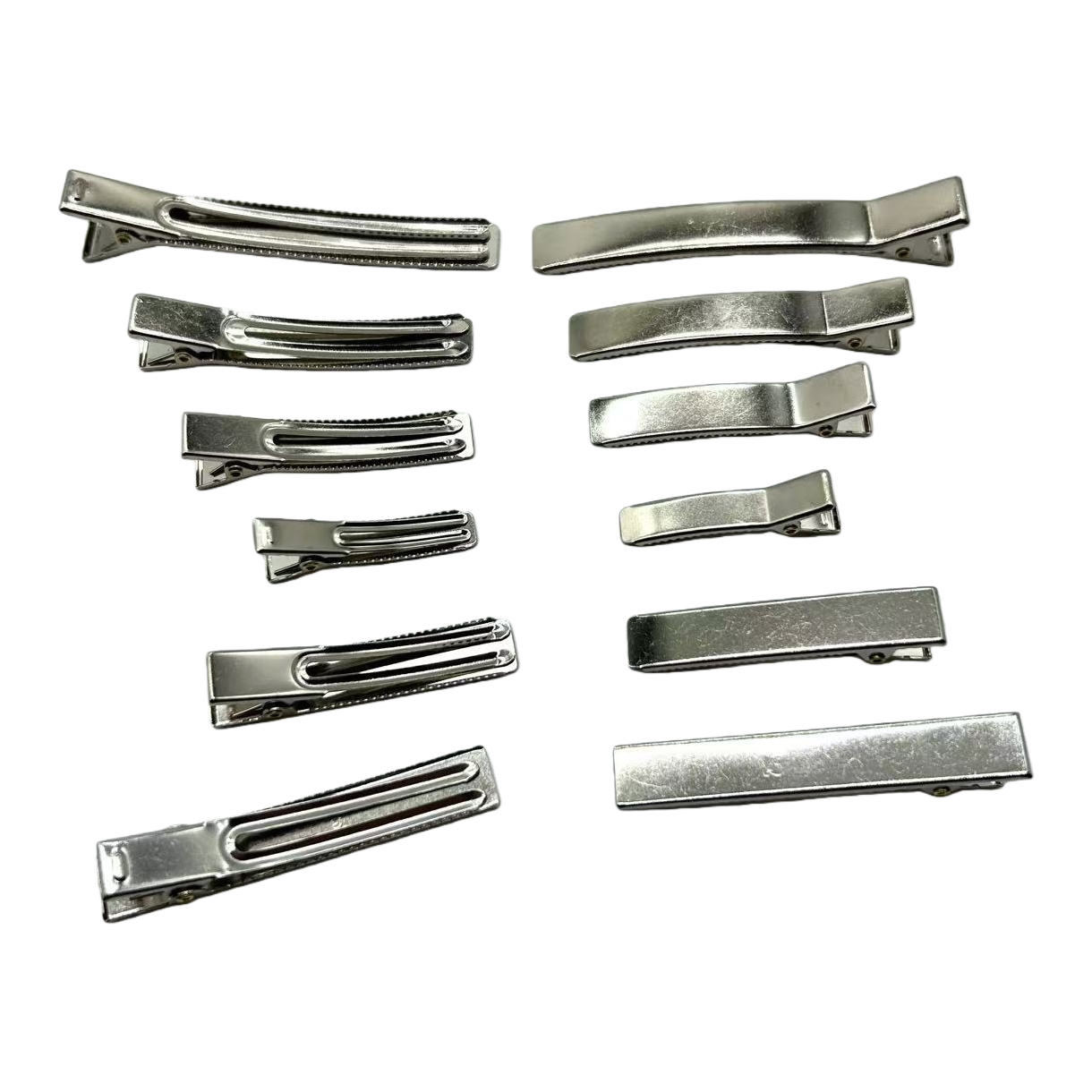 Silver metal hair clips, anti-slip and durable large clips, suitable for daily commuting Item Picture