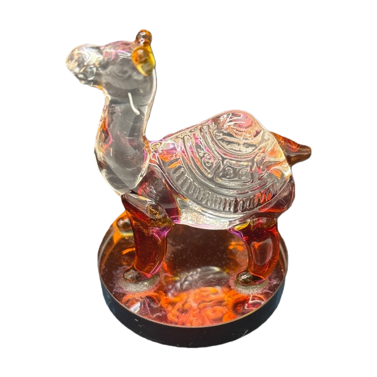 水晶工艺品水晶骆驼家居装饰摆件天然水晶礼品白底实物图